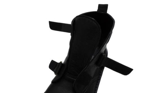 【インコルジェ8748 ブラック】ソフトレザーベルトブーツ